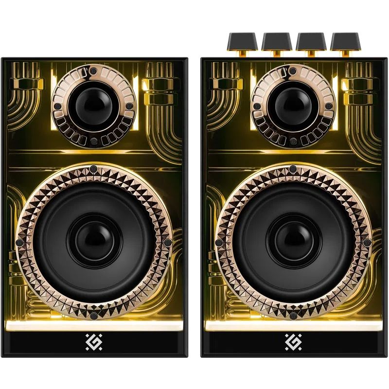 Акустична система 2.0 Defender Futuro, 20Вт Bluetooth/USB/TF/AUX, LED, чорна (65087)