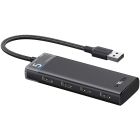 Хаб USB 3.0 -> 4хUSB-A 3.2 Gen1 10Gbps Black CM219 Ugreen (15548)