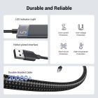 Хаб USB 3.0 -> 4хUSB-A 3.2 Gen1 10Gbps Black CM219 Ugreen (15548)