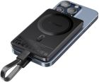 УМБ Acefast Magnetic Wireless 5000mAh 18W PD,QC 3.0, QI 7.5 Вт, ультра тонкий, M8 Black (6974316283386)