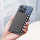 УМБ Acefast Magnetic Wireless 5000mAh 18W PD,QC 3.0, QI 7.5 Вт, ультра тонкий, M8 Black (6974316283386)