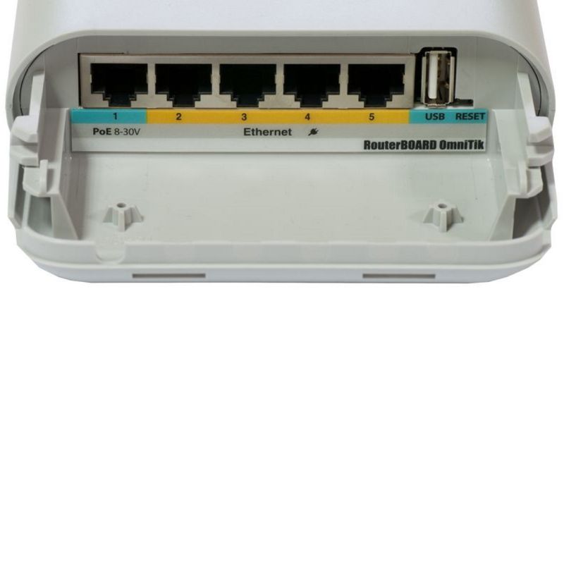 Точка доступу Mikrotik RB OmniTIK UPA-5HnD, 7.5dBi Integrated AP, 5Ghz Dual chain, 5xEthern (RBOmnitikUPA-5HnD)