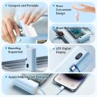 УМБ Vention 4800mAh 22,5W PD, USB-C In/Out, LED display, with built-in Lightning cable Blue (FHQL0)