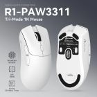 Мишка Attack Shark R1, Wireless/Bluetooth, 18000dpi, (PAW3311), 6кн., White (R1W_AS)