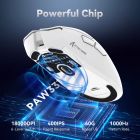 Мишка Attack Shark R1, Wireless/Bluetooth, 18000dpi, (PAW3311), 6кн., White (R1W_AS)
