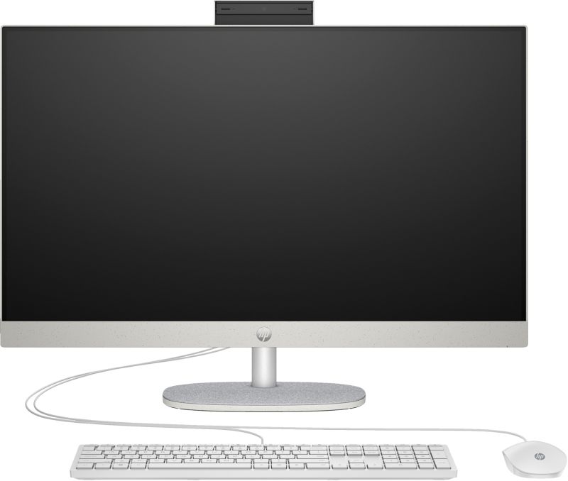 Моноблок 27" HP 27-cr1010ua AiO Ultra7-155U/16Gb/SSD1Tb/WiFi/Cam/K&M/HAS/DOS/Shell White (AE0Q1EA)