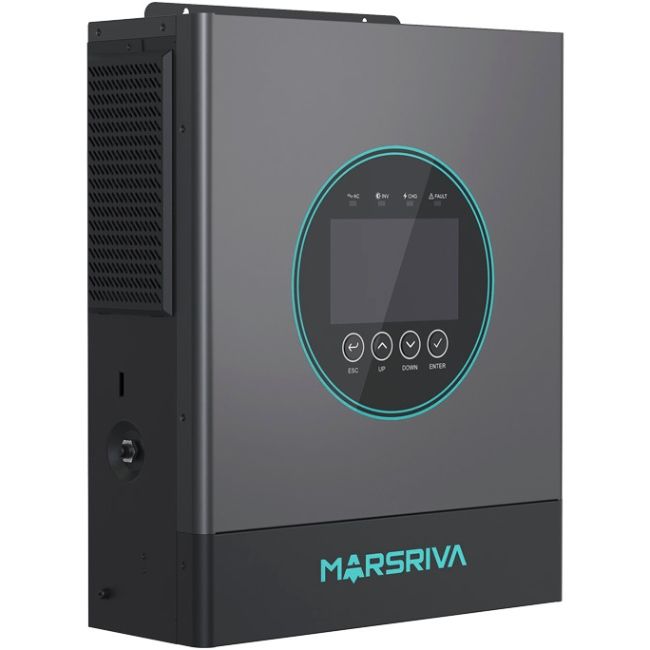 Інвертор Marsriva OFF-G 5.0 kW 230V RS232/RS485 CE PF1 VOL VM III 5,0 кВт TWIN-24 V, з Wi-Fi (MR-SPF5K-LP1-TL20E)