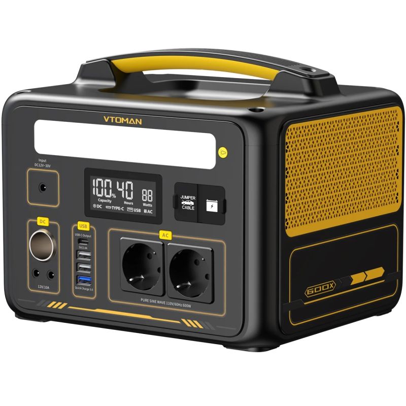 Зарядна станція Vtoman Jump 600X PB-20 (299 Вт/г) 600W LiFePo4 (Jump 600X)