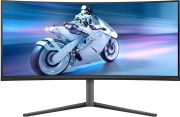 TFT 34" Philips 34M2C6500, QD-OLED, UWQHD, 175hz, вигн, 2xHDMI, DP, USB-hub, HAS, cинювато-сір (34M2C6500/00)
