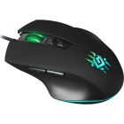 Мишка Defender Wolverine GM-700L ігрова RGB, 7 кн., 12800 dpi, чорна (52700)