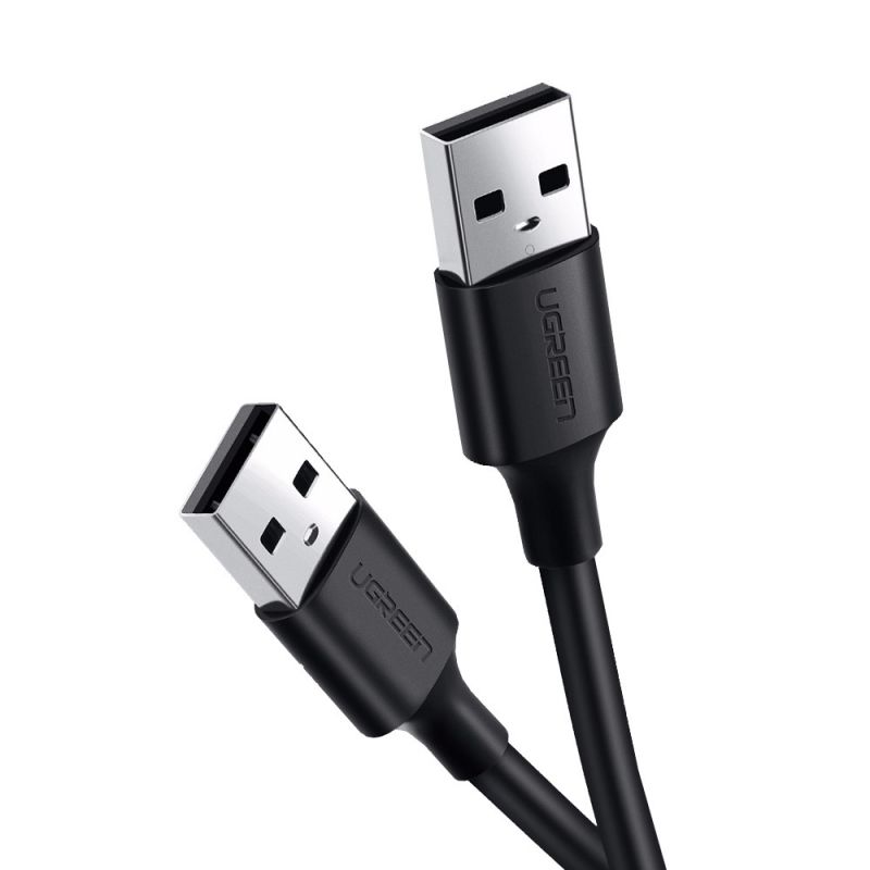Кабель Ugreen US102 USB - USB (AM/AM), 0.5 м, Black (10308)