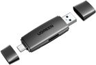 Card Reader USB-С 3.1 + USB-A 2-слота TF/SD CM304 Ugreen (80191)