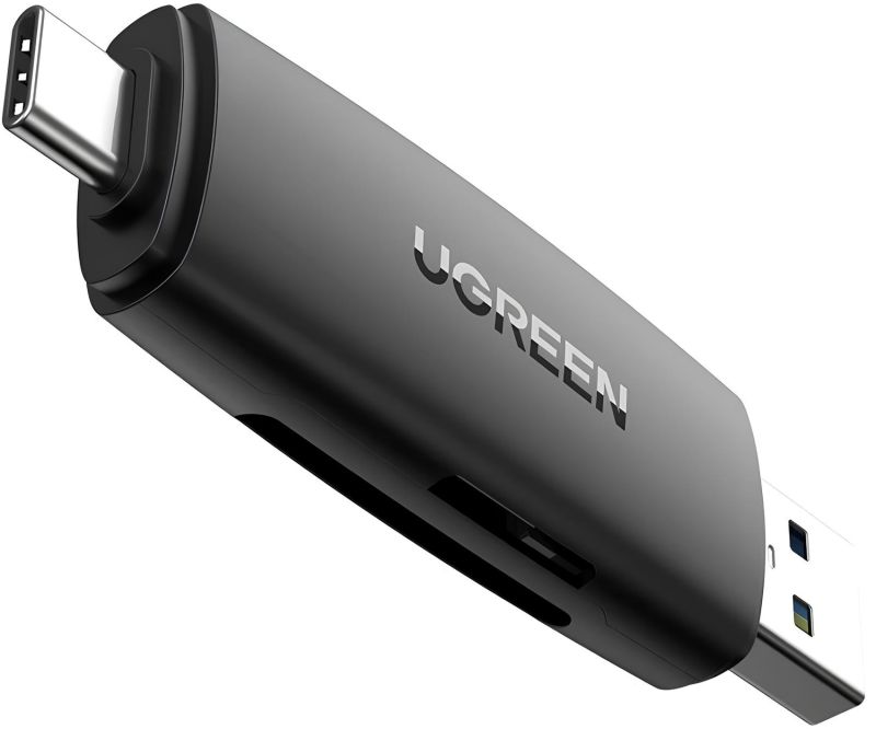 Card Reader USB-С 3.1 + USB-A 2-слота TF/SD CM304 Ugreen (80191)