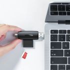 Card Reader USB-С 3.1 + USB-A 2-слота TF/SD CM304 Ugreen (80191)