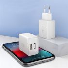 Зарядное устройство SkyDolphin SC30L (2USB, 2.1A) White + кабель Lightning (MZP-000112)