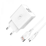 Зарядний пристрій SkyDolphin SC30V (2USB, 2.1A) White + кабель microUSB (SDMZP-000114)