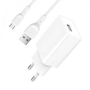 Зарядное устройство SkyDolphin SC36V (1USB, 2.4A) White + кабель microUSB (SDMZP-000118)