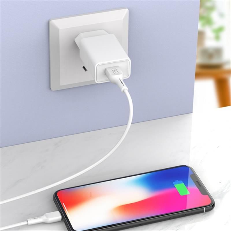 Зарядний пристрій SkyDolphin SC36V (1USB, 2.4A) White + кабель microUSB (SDMZP-000118)