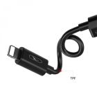 Переходник SkyDolphin AU01 Lightning - 2хLightning (M/F), Black (ADPT-00026)