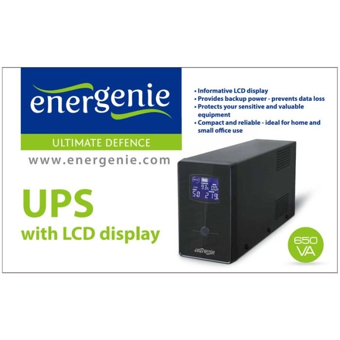 Джерело безперебійного живлення EnerGenie 650VA (EG-UPS-031)