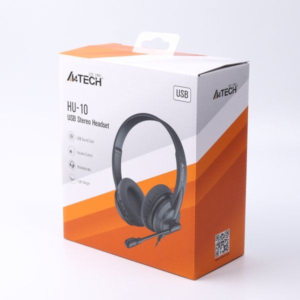 Гарнiтура A4Tech HU-10 Black (HU-10 (Black))
