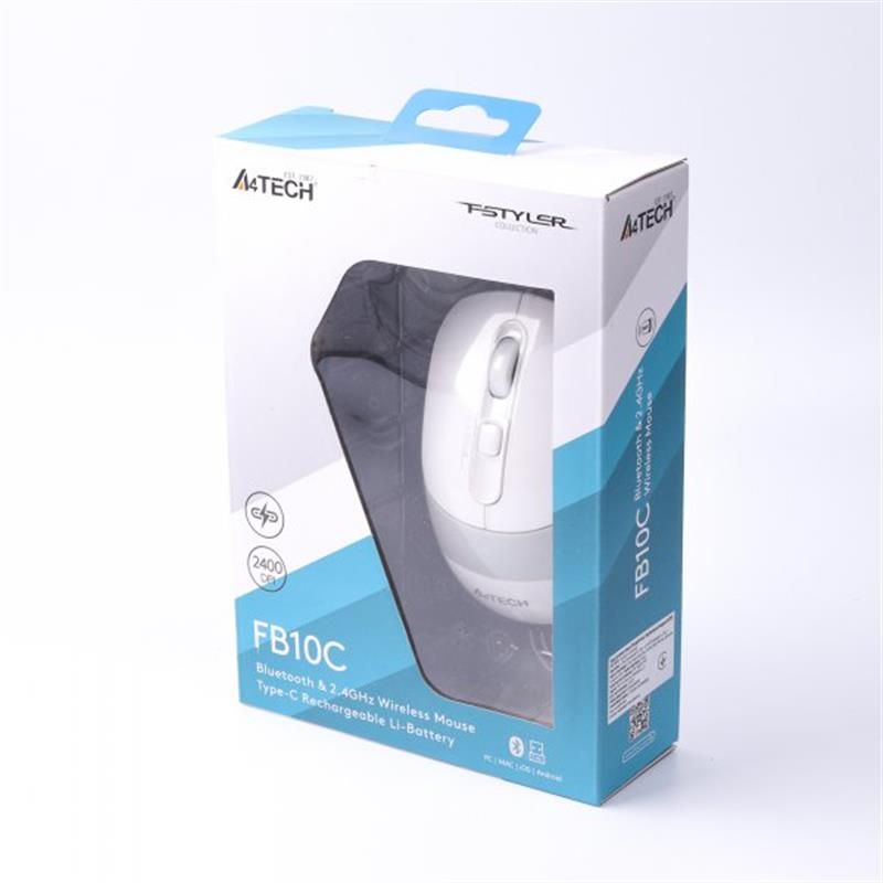 Миша бездротова A4Tech FB10C Grayish White (FB10C (Grayish White))