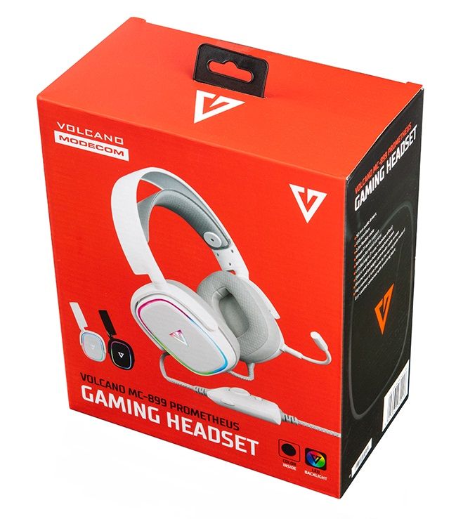 Ігрова гарнітура Modecom Volcano RGB Prometheus 7.1 White USB (S-MC-899-PROMETHEUS-200)