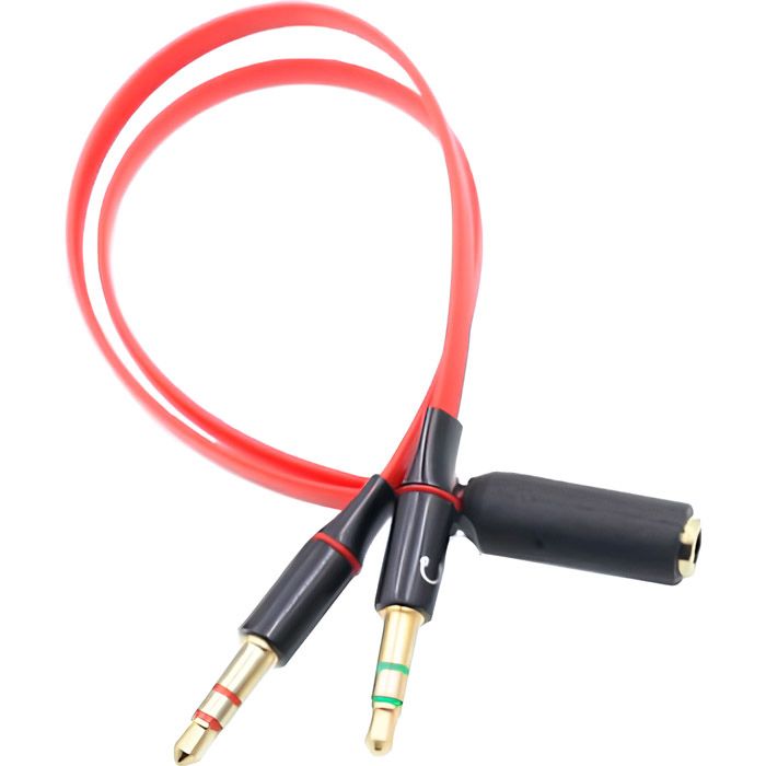 Перехідник Audio Jack TRRS F -> 2xM (Audio+MIC) (B00643)