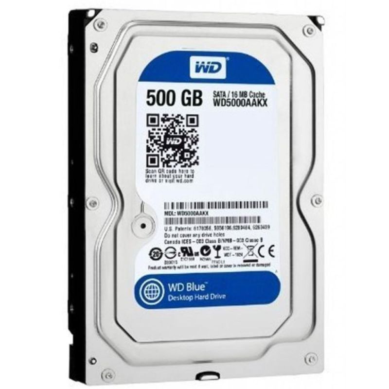 Накопитель HDD SATA  500GB WD Blue 7200rpm 16MB (WD5000AAKX) Refurbished (WD5000AAKX_)