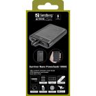 УМБ Sandberg 10000mAh 20W PD Survivor Nano Powerbank 2xUSB-C IN/OUT, IPX8 (421-32)