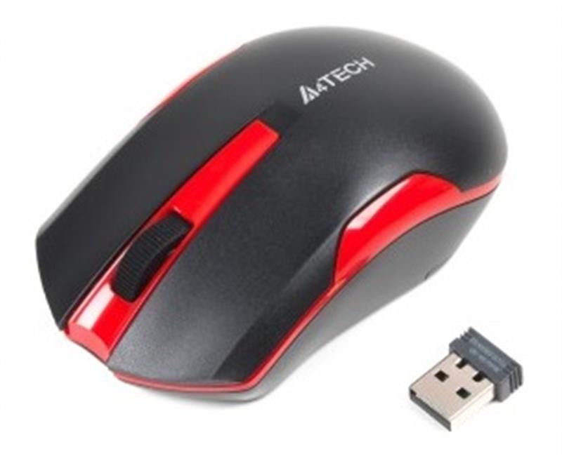Мышь беспроводная A4Tech G3-200N Black/Red (G3-200N (Black+Red))