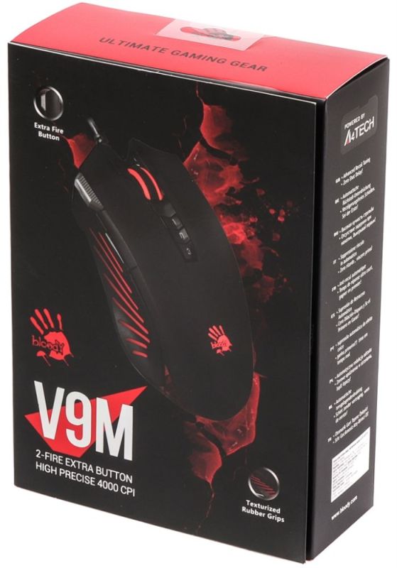 Мышь A4Tech V9M Bloody Black Extra Fire Button (V9M Bloody (Black))