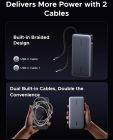 УМБ Ugreen 25000mAh 165W PD3.1/QC, USB-A,USB-С IN/OUT, with built in 2xUSB-C cables (PB552) Gray (55995B)