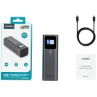 УМБ Choetech 27000mAh 140W PD5.0,QC3.0, USB-A, 2xUSB-C In/Out, TFT Display, black (B670-CCGY)
