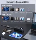 УМБ Choetech 27000mAh 140W PD5.0,QC3.0, USB-A, 2xUSB-C In/Out, TFT Display, black (B670-CCGY)