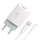 Мережевий зарядний пристрій SkyDolphin SC06L (1USBx2.4A) White + кабель Lightning (MZP-000178)