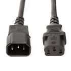 Кабель живлення PowerPlant IEC C13-C14, Cu,  3x1.5мм2, 2м (CC360352)