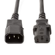 Кабель живлення PowerPlant IEC C13-C14, Cu,  3x1.5мм2, 2м (CC360352)