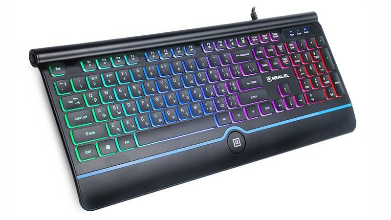 Клавіатура REAL-EL Comfort 8000 Backlit Ukr Black (EL123100033)