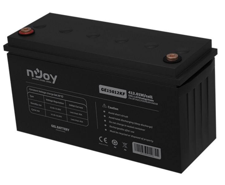 Аккумуляторная батарея Njoy 12V 150AH (BTVGCLTODHLKFCN01B) GEL (GE15012KF)
