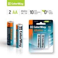 Батарейка ColorWay Alkaline Power AA/LR06 BL 2шт (CW-BALR06-2BL)