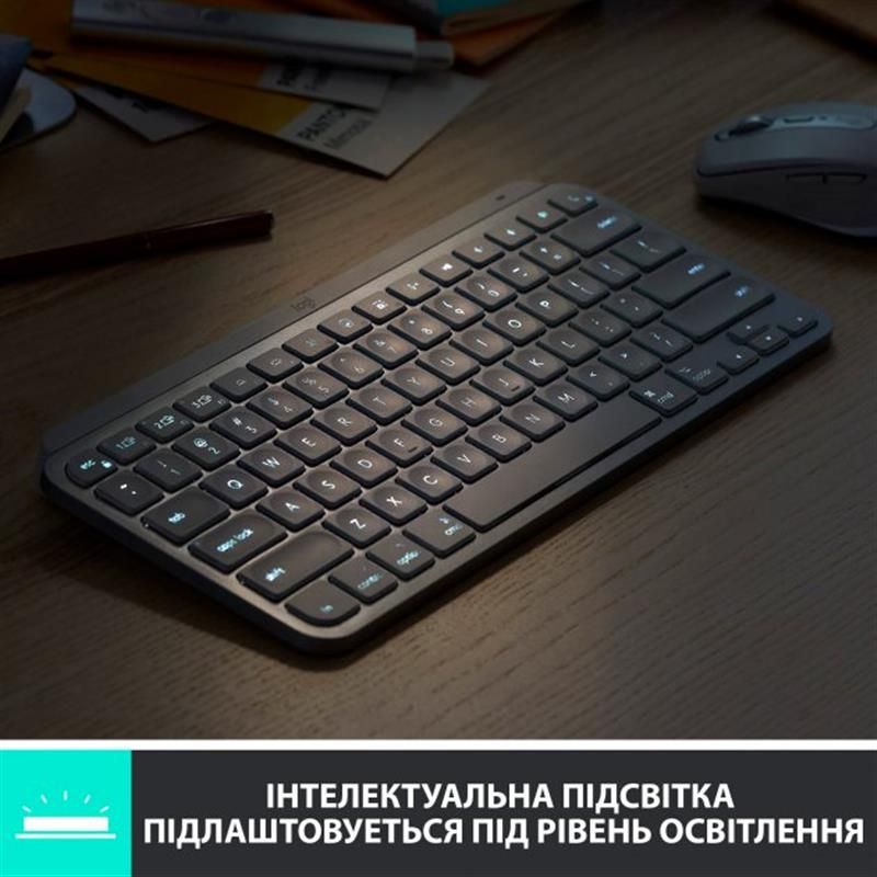 Клавиатура беспроводная Logitech MX Keys Mini Wireless Illuminated UA Rose (920-010500)