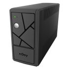 ИБП NJOY (UPLI-LI080KE-CG01B) Lin.int., AVR, 2 x евро, пластик (Keen 800)