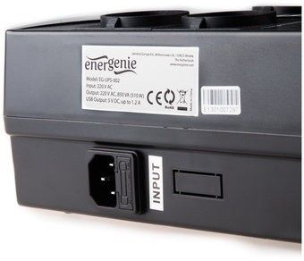 ИБП EnerGenie 850VA, Line Int., AVR, 4xSchuko, USB (EG-UPS-002)