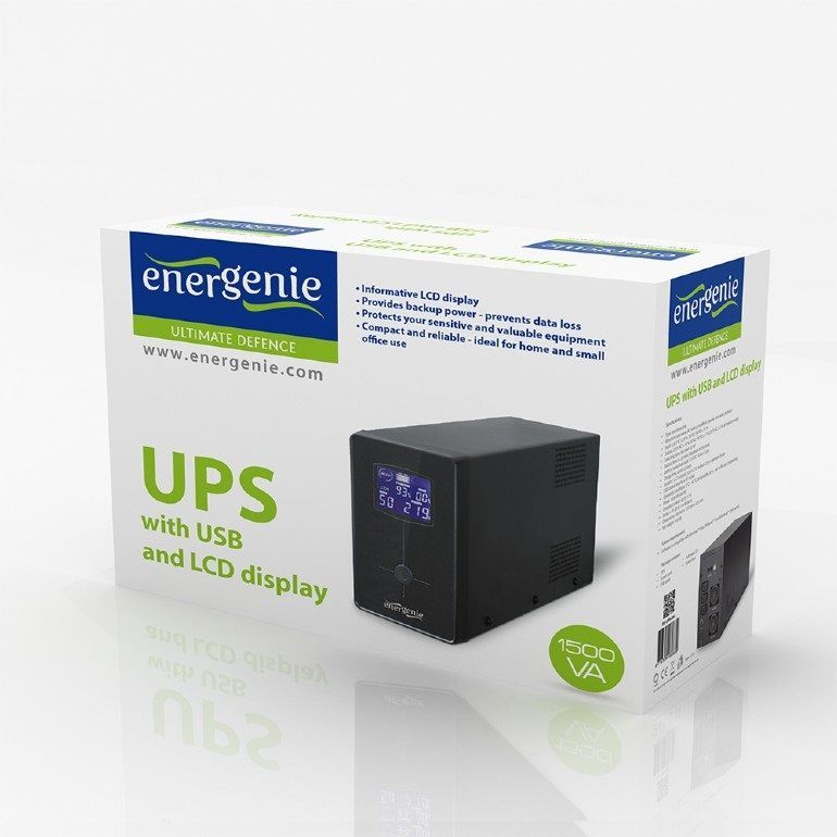 Джерело безперебійного живлення EnerGenie 1500VA (EG-UPS-034)