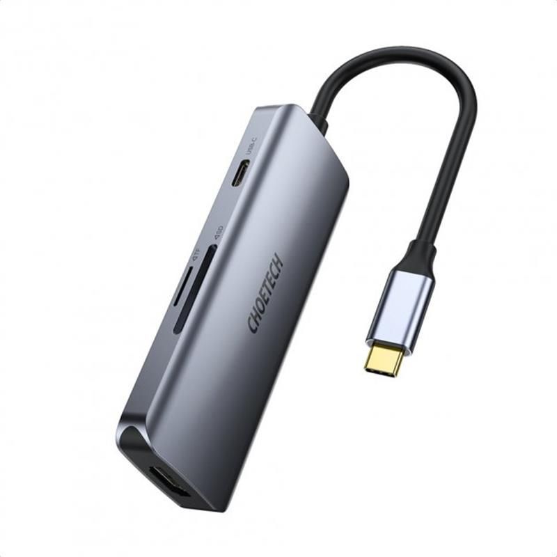 Концентратор Choetech 7 in 1 USB-C to HDMI Multiport Adapter (HUB-M19)