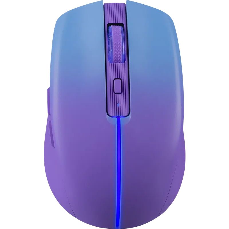 Мишка Defender Mystery MM-301, бездротова Bluetooth+2.4G, 1600 dpi., 4кн., 500mAh,  LED, фіолетова (52301)