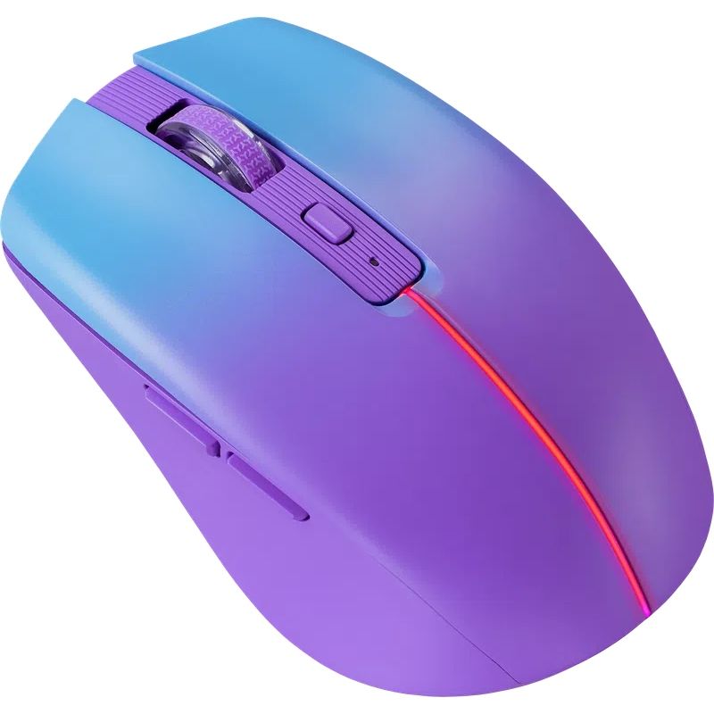 Мишка Defender Mystery MM-301, бездротова Bluetooth+2.4G, 1600 dpi., 4кн., 500mAh,  LED, фіолетова (52301)