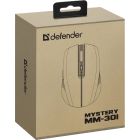 Мишка Defender Mystery MM-301, бездротова Bluetooth+2.4G, 1600 dpi., 4кн., 500mAh,  LED, фіолетова (52301)