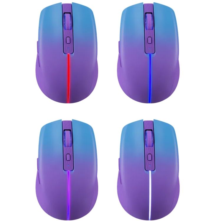 Мишка Defender Mystery MM-301, бездротова Bluetooth+2.4G, 1600 dpi., 4кн., 500mAh,  LED, фіолетова (52301)